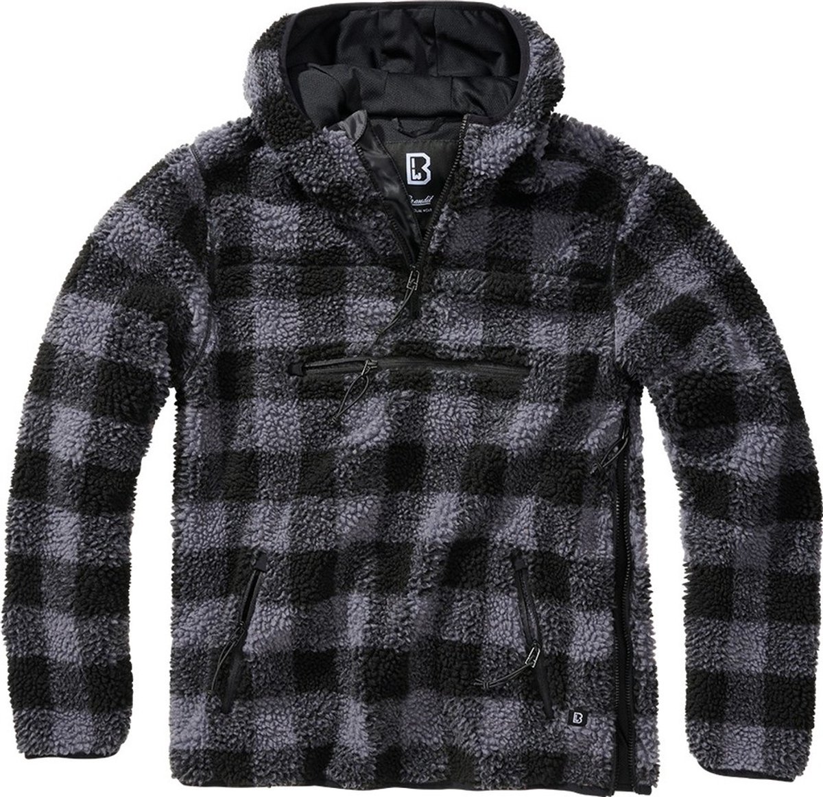 Brandit Teddyfleece Worker Pullover Sweater Zwart