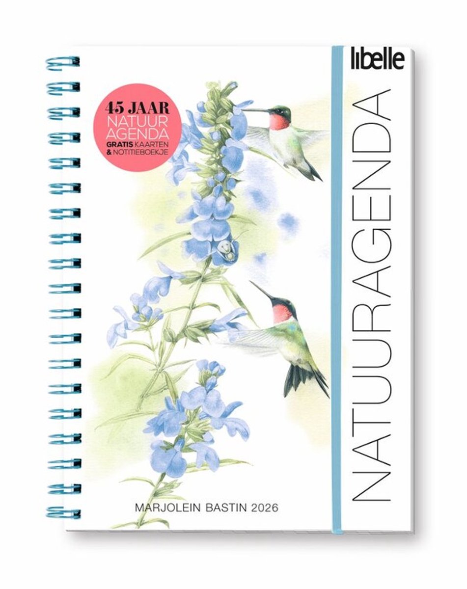 Libelle Marjolein Bastin Agenda 2026 - één jaar lang genieten - Incl. handige ringband, elastiek en 8 ansichtkaarten
