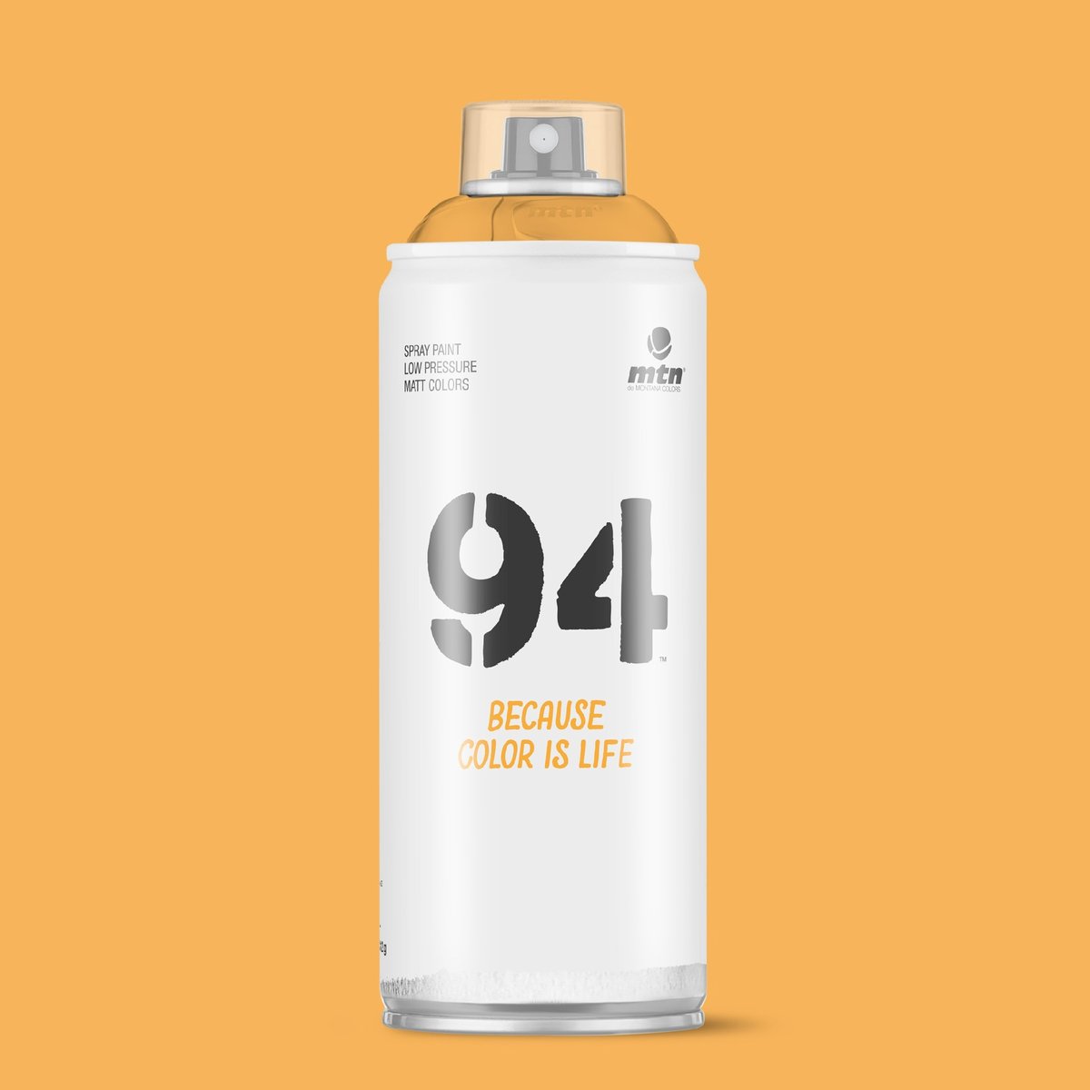 MTN94 Donkergele spuitverf - 400ml lage druk en matte afwerking