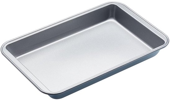 Parthan Brownievorm, bakvorm 22 x 22 x 5 cm, antiaanbaklaag, vaatwasmachinebestendig, hittebestendig, veelzijdig inzetbaar, ideaal voor cake en desserts, rechthoekige bakvorm voor brownies, taartvorm