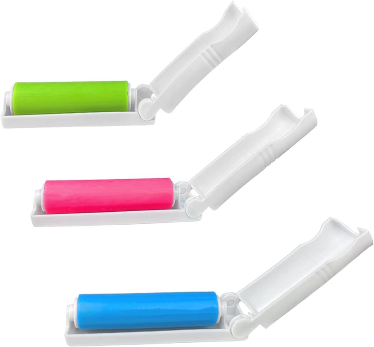 3 stuks - Kledingroller - Herbruikbare kledingroller - Huisdierhaarverwijderaar - Kattenhaarverwijderaar - Gemakkelijk te gebruiken en mee te nemen - Haarverwijderaar - Herbruikbare klevende dierenhaarroller