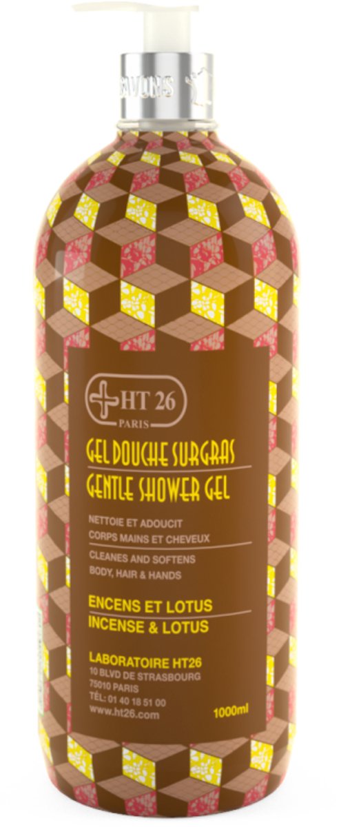 HT26 Shower Gel with Incense & Lotus, 1000ML