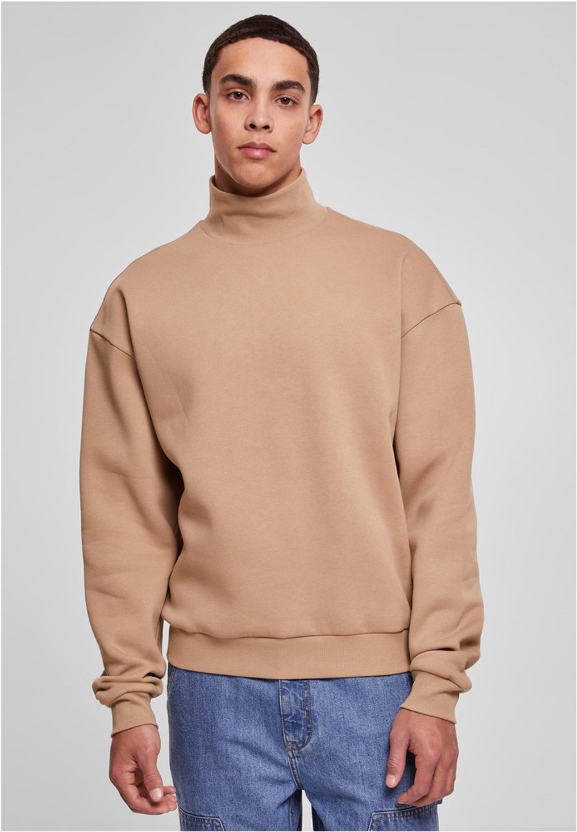 Urban Classics High Rib Neck Crew Sweater/trui 5XL Beige