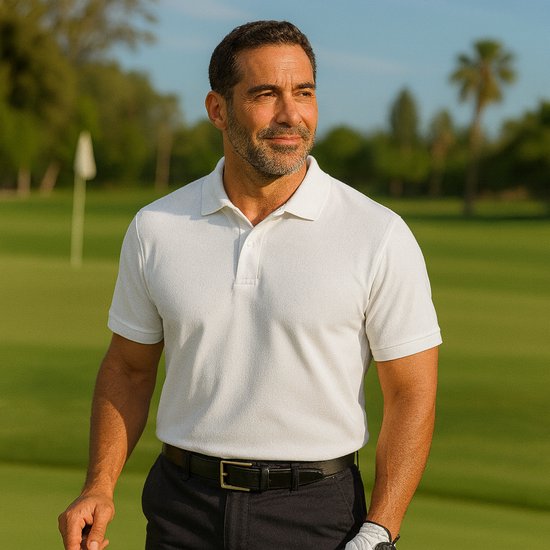 Golf Polo White - Maat L - The Online Golfclub van The Online Golfclub — afbeelding 4
