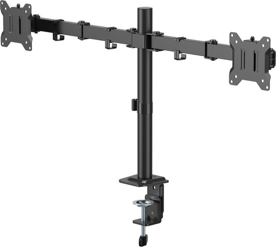 Bras double moniteur | Rotatif | Inclinable | Poids max. : 10 kg par bras | 17 à 32 pouces | Allteq