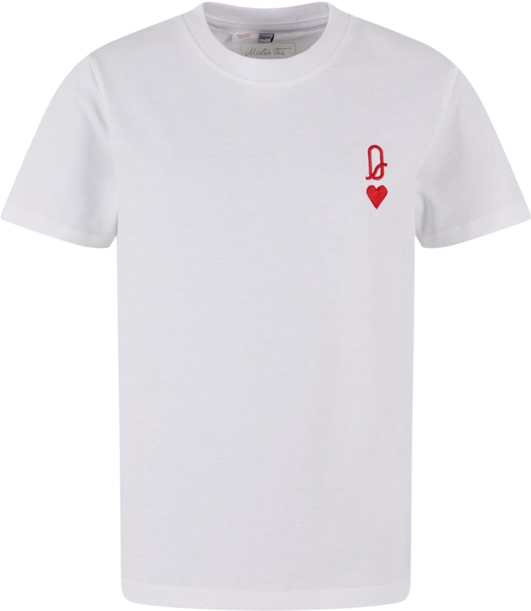 Mister Tee Queen Card Game EMB Kinder Tshirt Kids 146/152 Wit