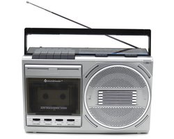 Soundmaster RR20SI Retro FM radio, cassetterecorder, Bluetooth en USB, encoding, hoofdtelefoonaansluiting