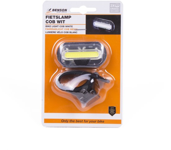 Benson Koplamp - LED - fietsverlichting - stuur / frame bevestiging - op batterij — afbeelding 4