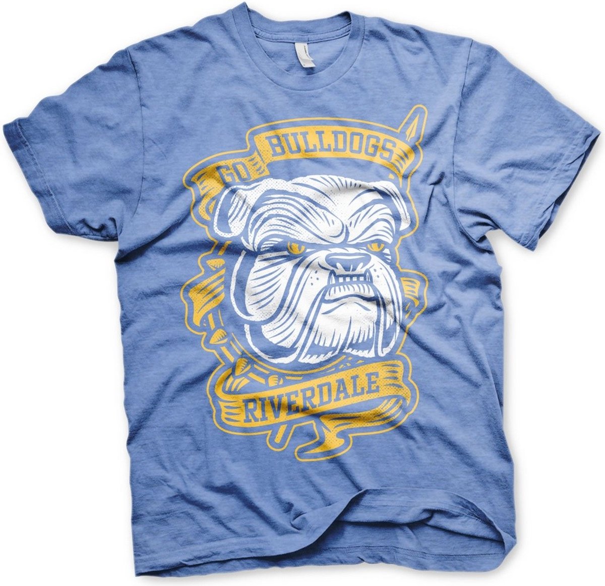Riverdale Go Bulldogs T-Shirt Blue-Heather-XL