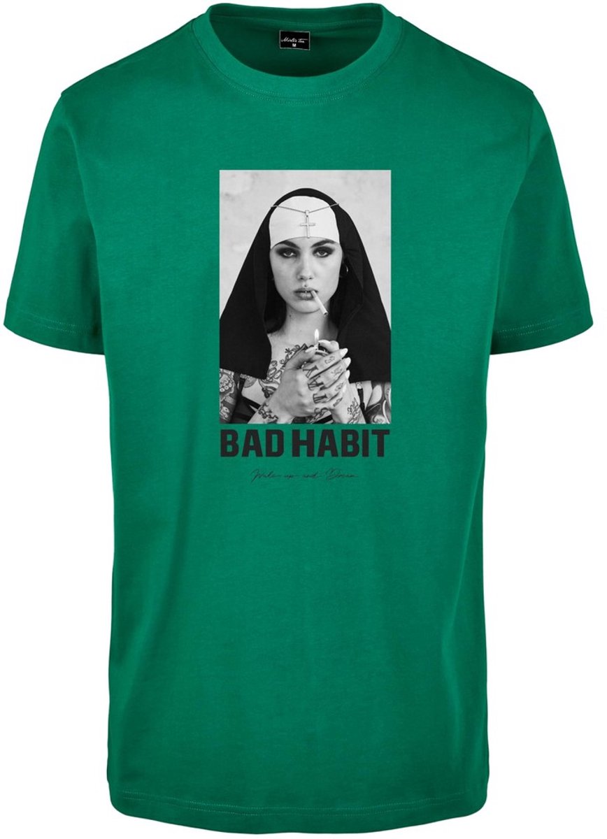 Mister Tee Bad Habit Heren T-shirt S Groen