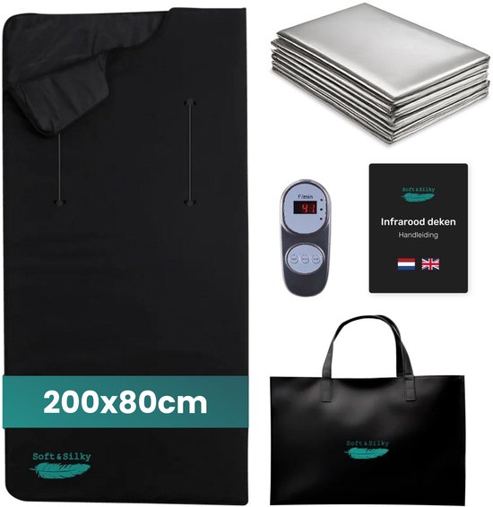 Soft & Silky Infrarood deken - Infrarood - Sauna - Paneel - Warmtedeken - Elektrische Deken - Fibromyalgie - Infrarood Verwarmingspaneel - Verwarming - Infraroodlamp - Therapie