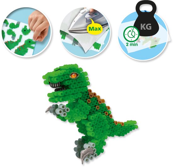 Fer sur perles - Dinos