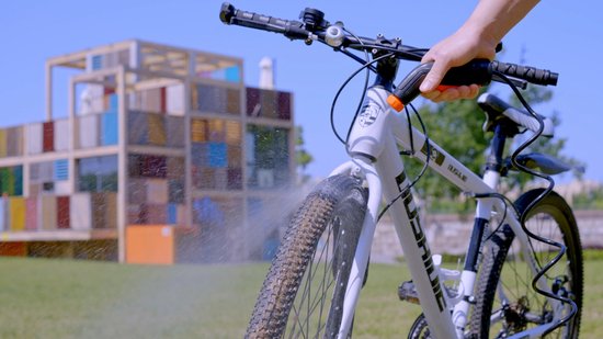 Aqua2go GD65 MINI Mobiele Hogedrukreiniger Accu - Draadloze Hogedrukspuit 8 liter Tank 5-7 Bar voor onderweg - Terrasreiniger - Op Mountainbike MTB Fiets Auto Camping Caravan van Merkloos	 — afbeelding 4