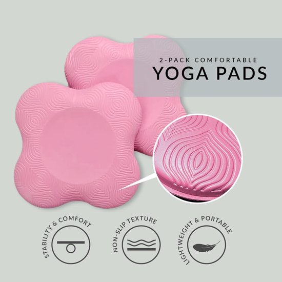 Yoga Knee Pads (Set van 2) - Yoga Rekwisieten en Accessoires voor Vrouwen/Mannen Kussens Knieën en Ellebogen voor Fitness, Reizen, Meditatie, Knielen, Balans, Vloer, Pilates van Tumaz — afbeelding 4