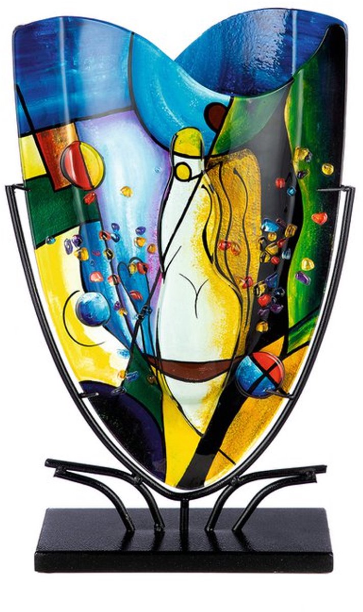 GlasArt Vaas Bloempot designvaas "Magic" H 47 cm Glas