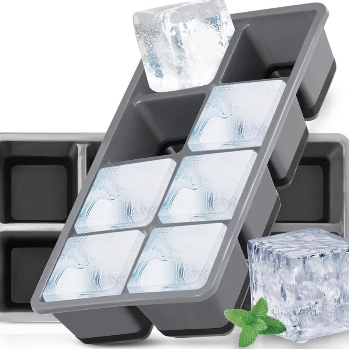 Grote-Ijsblokjesvormen-2-Pack-Siliconen-Met-Deksel-BPA-Vrij-Stapelbaar-Ijsklontjesvorm-Voor-Cocktail-Bier-En-Whisky-Zwart