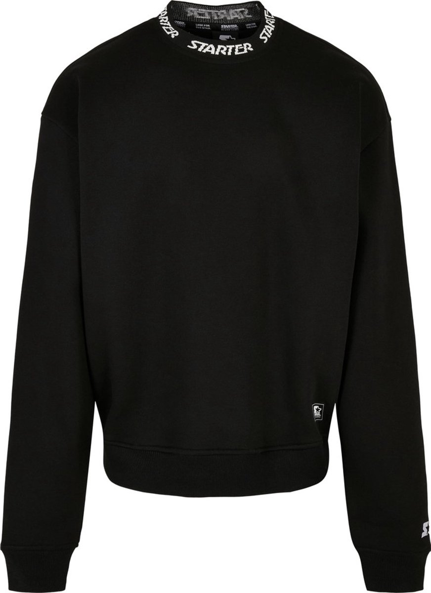 Starter Black Label - Jaquard Rib Crewneck sweater/trui - XXL - Zwart