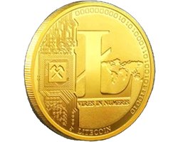 CHPN - Iota Munt - Cryptomunt - Litecoin Munt -Coin - Munten - Verzamelaars-Munt - Cadeautje - Cryptoliefhebber - Coins - Goudkleurig - Crypto