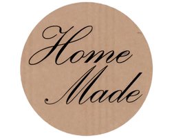 Sluitsticker - Sluitzegel – Homemade - Kraft - Home - Made by home - Baksel - Croissant - Cake - Koekjes - Bakkerij - Taarten - Gebak - Koeken - Markt - Kaart – Envelop stickers | Leuk inpakken | Bedankt – Dankjewel - Bestellingen | DH Collection