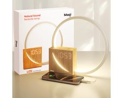 Maqi Living® Wake Up Light – Slaapwekker – Licht wekker - Nachtlampje - voor een Gezond Slaapritme - Sfeerlamp