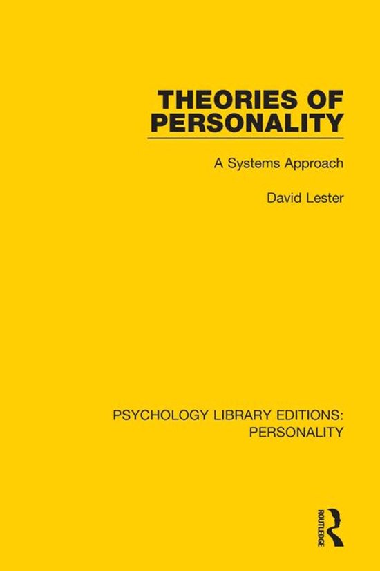 Psychology Library Editions: Personality - Theories of Perso ... - cover