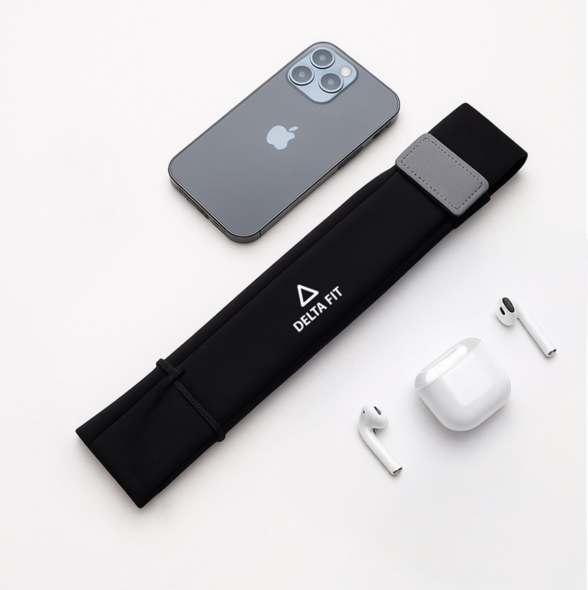 Delta Fit - Hardloopbelt - Licht en verstelbaar - telefoon en fles