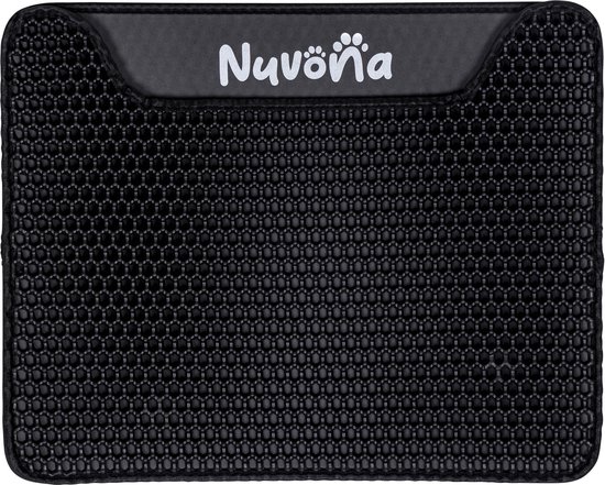Tapis de litière pour chat Nuvona - 40 x 50 cm - Zwart