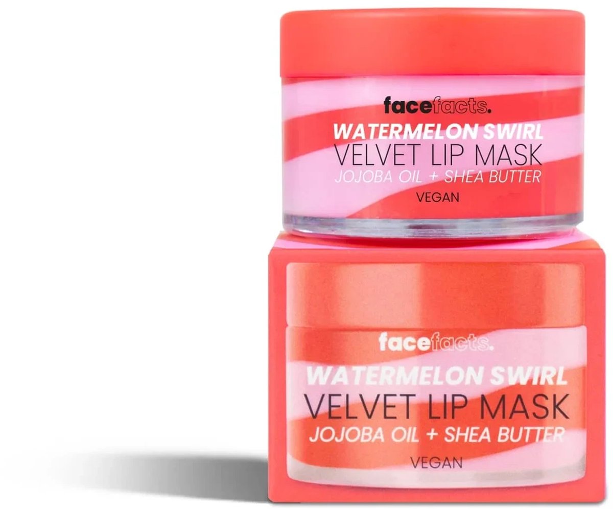 Face Facts | Watermelon Swirl Velvet Lip Mask - 20gr - Vegan
