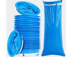 Flexigood® - Spuugzakjes 25 stuks – Wegwerp Braakzakjes 1L met Afsluitbare Ring voor onderweg / kotzakjes