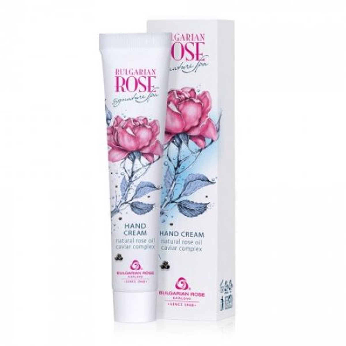 Hand cream Signature Spa | Hydraterende handcrème met kaviaar complex en 100% natuurlijke Bulgaarse rozenolie en rozenwater