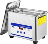 Nettoyeur à ultrasons 0 L avec Chauffage numérique et minuterie pour le nettoyage des Bijoux et des Lunettes, 35 W, en acier inoxydable, pour usage commercial et privé