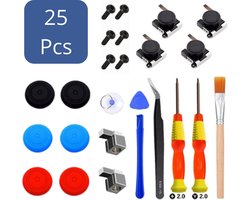 Heuts Goods | LUXE 25 In 1 reparatieset geschikt voor de Nintendo Switch controllers | Hoge Kwaliteit Onderdelen | Voor reparatie van 4 Joy-cons | Nintendo switch Accessoires | Inclusief Handleiding