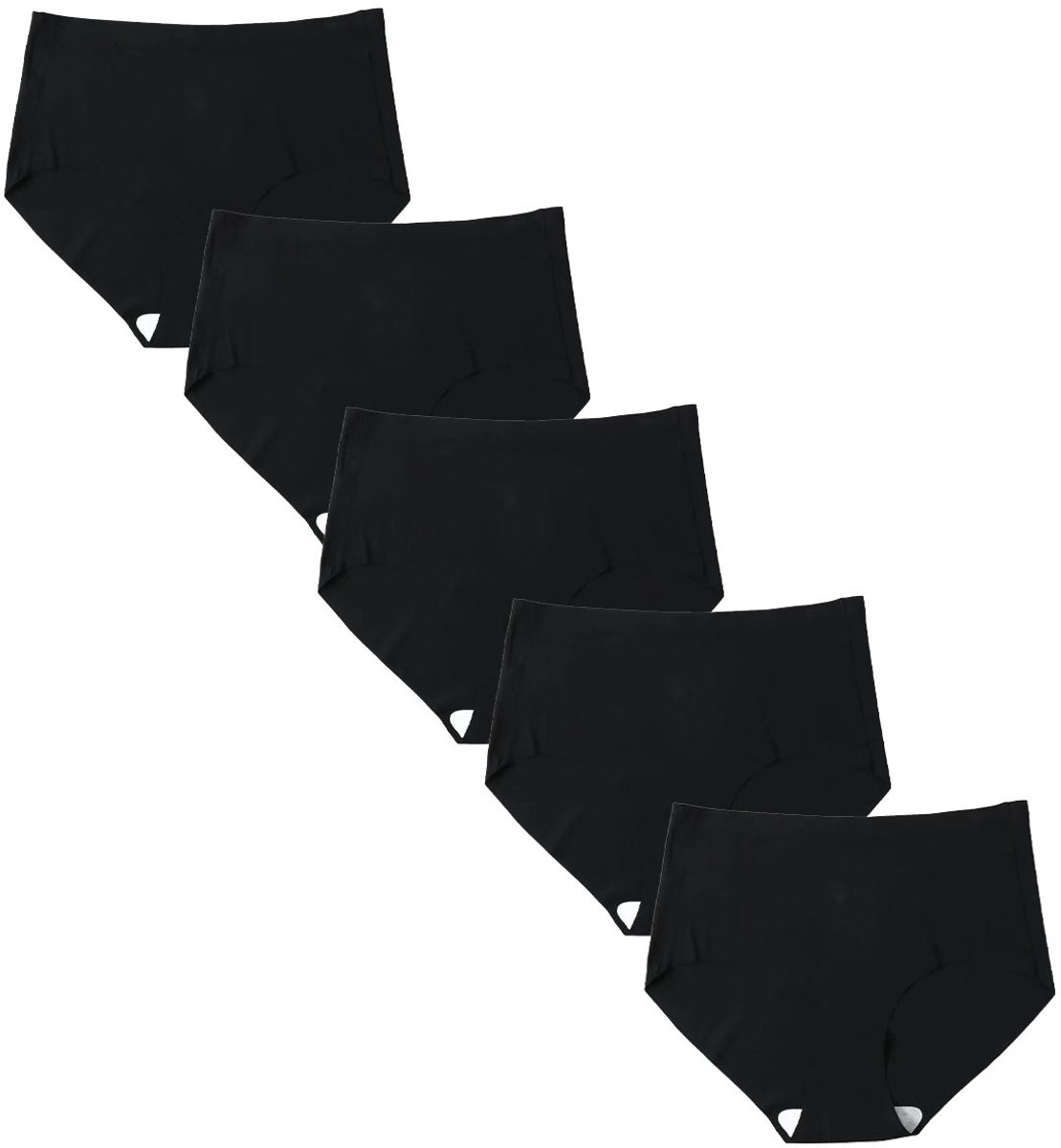 Emilie collection - ondergoed - slip - hoge taille - 5 stuks - zwart