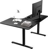 SVITA Eckhart Hoekbureau, gamingtafel, 150 x 120 cm, witte metalen poten, computertafel, werktafel, pc-tafel, bureau, ruimtebesparend, hoektafel, eiken-look