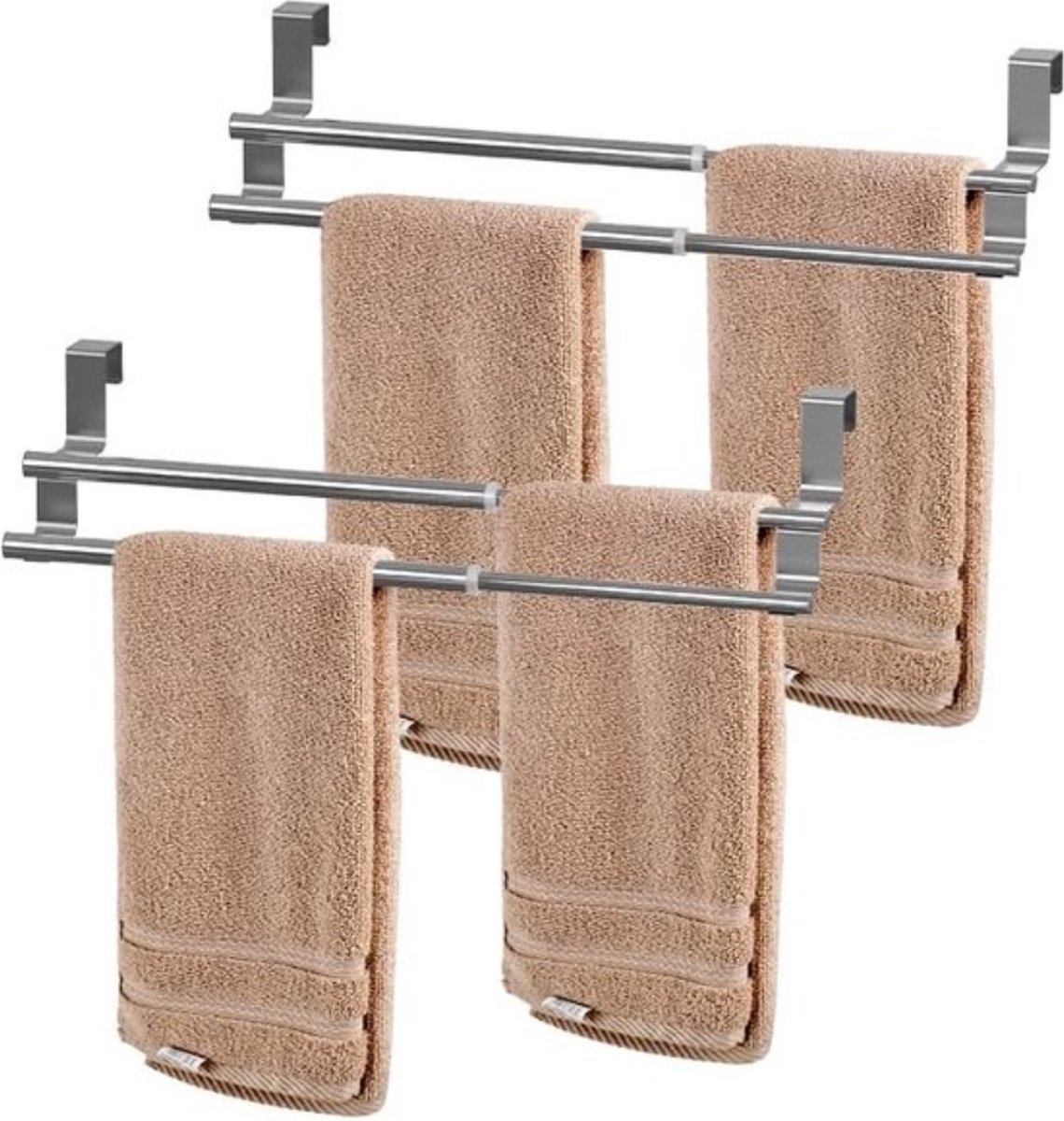QPFO® Handdoekrek Radiator - Droogrek Verwarming - Handdoekhouder Badkamer - Uitschuifbare Handdoekbeugel - Ruimtebesparend Droogrek