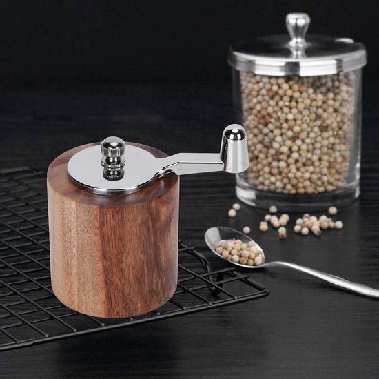 Zout En Peper Grinder Set, Handmatige Pepermolens Met Instelbare Grofheid Navulbare Kruidenmolens