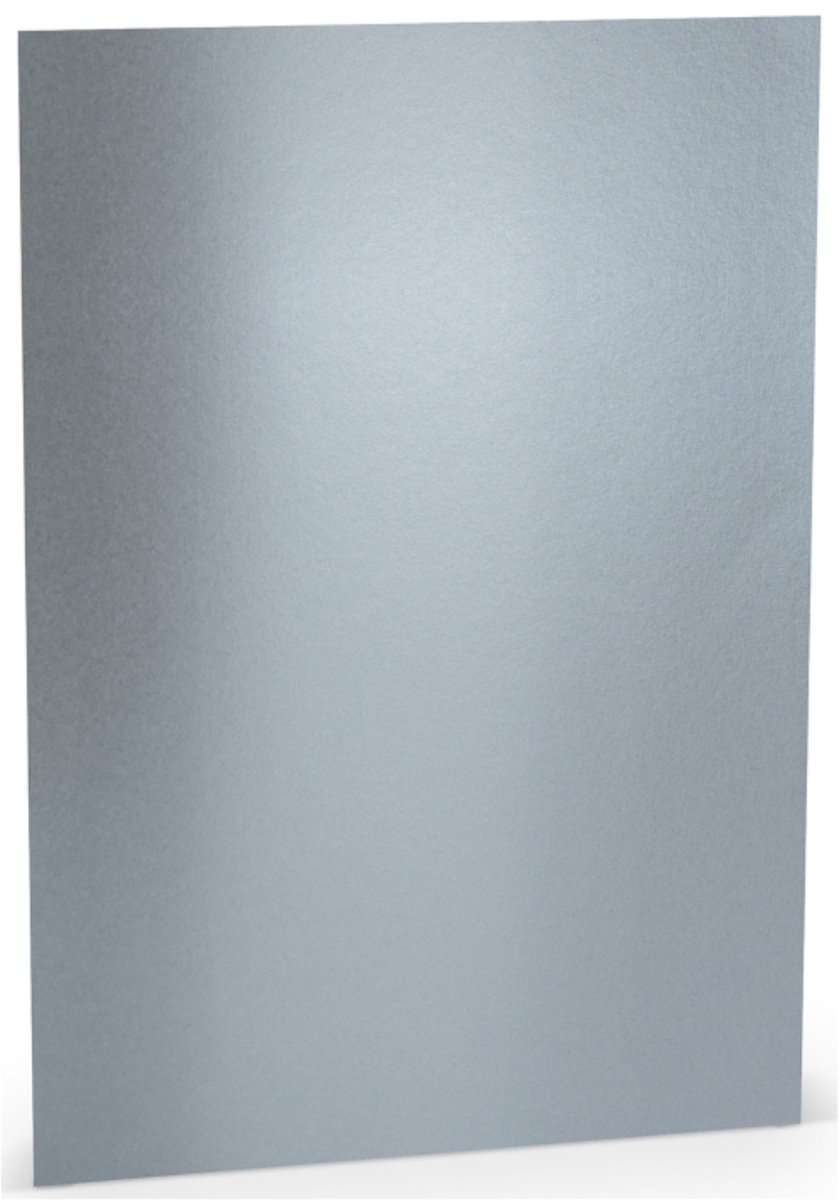 PAPERADO , 50 vellen A4 100gr zilver metallic papier, PAK VAN 50 VELLEN
