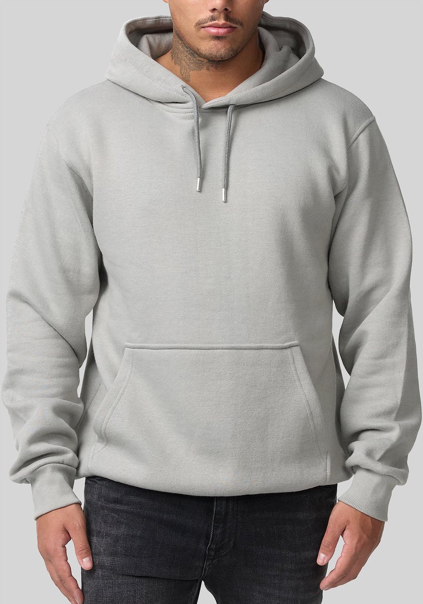 Smith & Solo Hoodie Heren - Sweatshirt Heren Met Capuchon - Katoen - Grijs XL