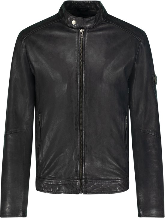 Urban 5884 - Taille Comfort - Mika - Blouson femme - Fermeture symétrique A - Cuir d'agneau - Camel - Taille 54
