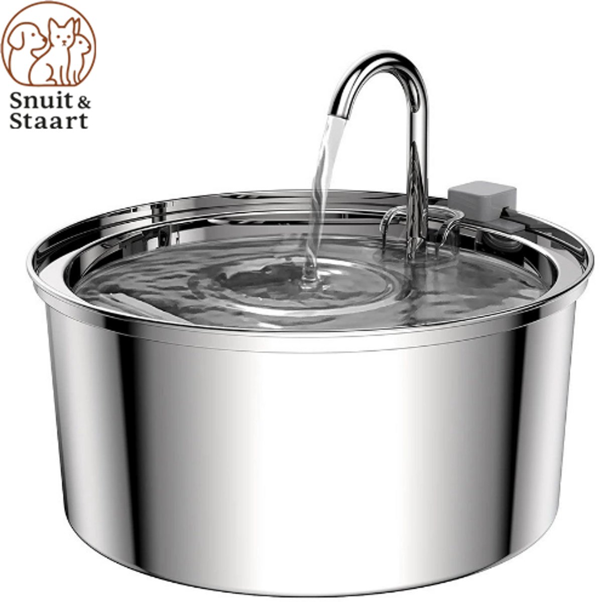 Drinkfontein Kat - Kattenfontein 3.2L - Waterfontein kat - Drinkfontein katten RVS - Drinkbak Kat - Waterdispenser Kat