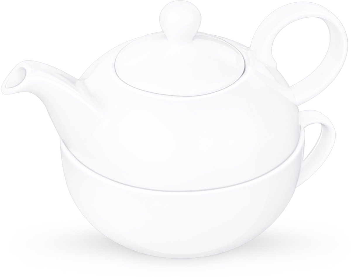 Wilmax theeset wit porselein 375/340ml WL-994048/AB
