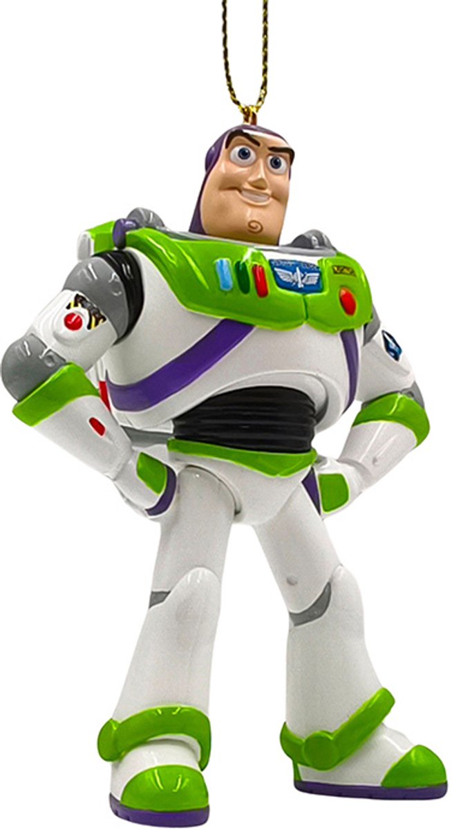 Disney Kurt S. Adler kunststof kerstbal - disney pixar buzz lightyear 10cm multi 1 stuks
