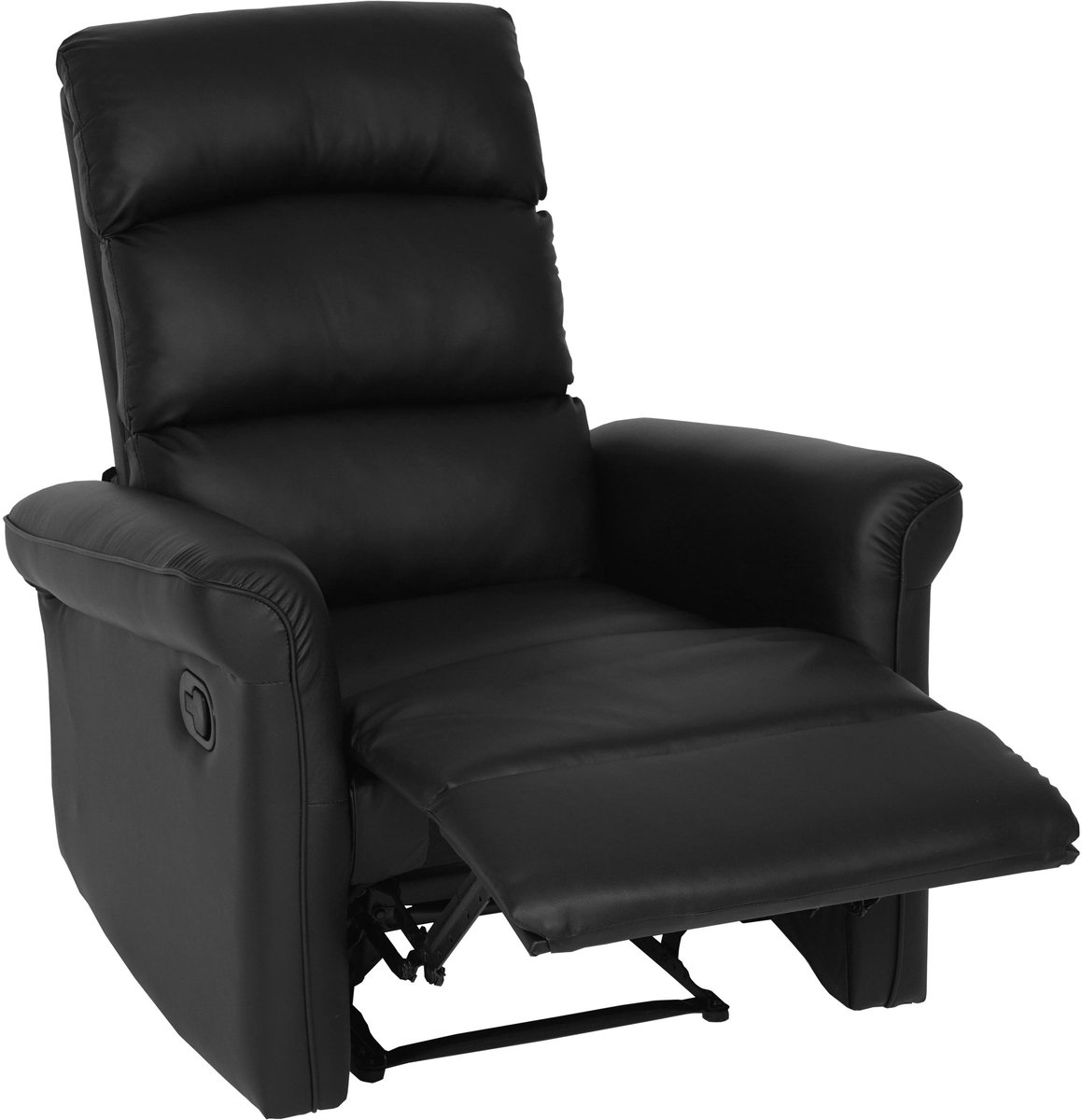 MCW TV fauteuil MCW-J96, relaxfauteuil, verstelbare relaxfunctie kunstleer ~ zwart