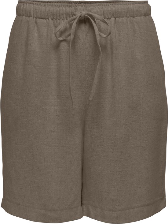 Only Pantalon Onlsiesta Mw Pull-up Lin Bl Shorts 15333032 Noyer Femme Taille - XL