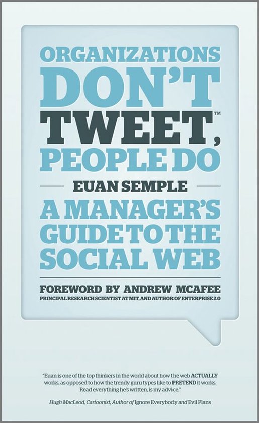 Organizations Don't Tweet, People Do - cover