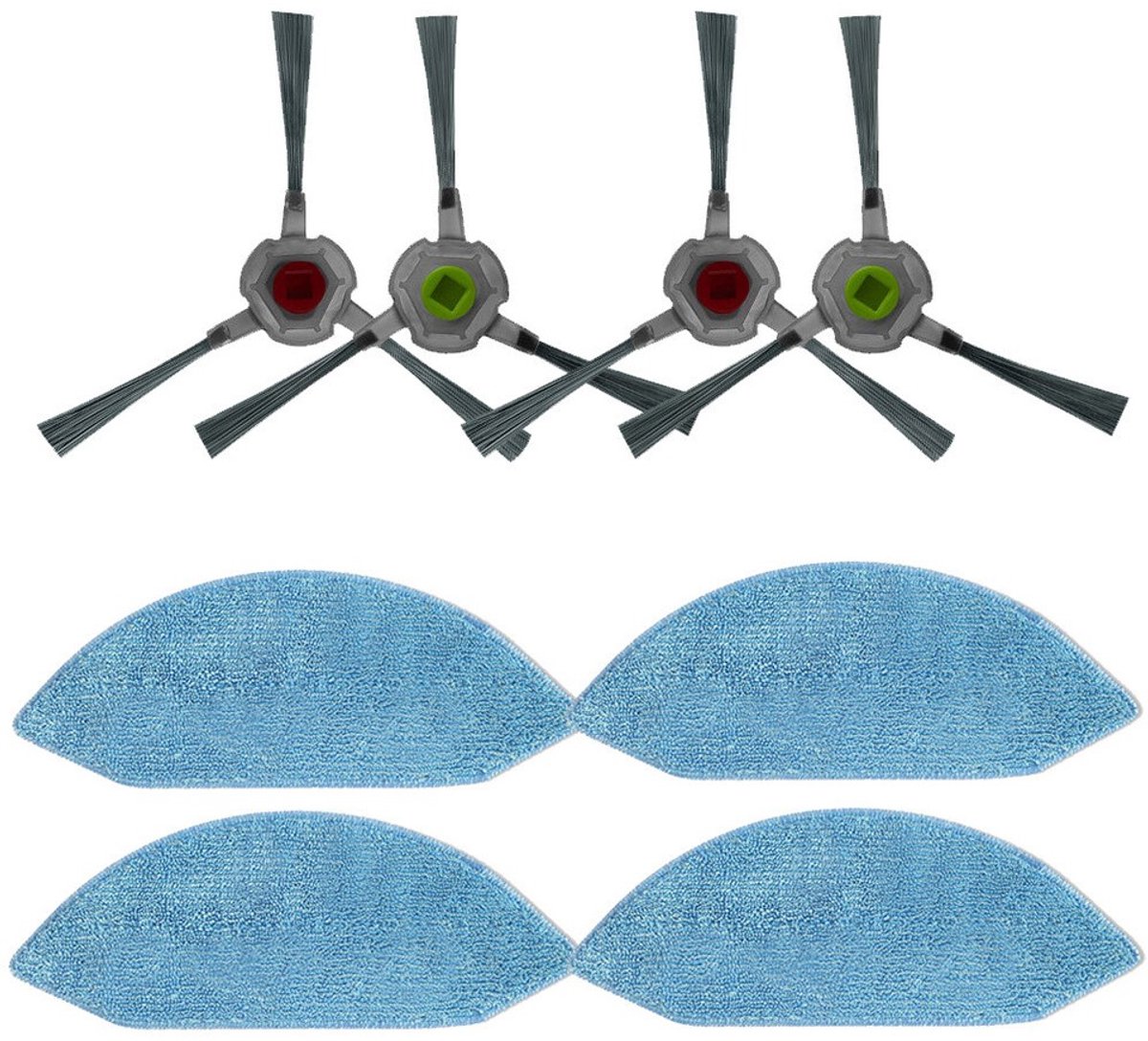 Geschikt voor Ecovacs Deebot U2/DGN22 Stofzuiger Zijborstel Filter Dweilrol Zijborstel Kits