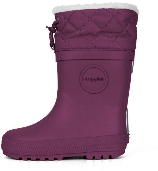 Druppies Winterlaarzen Dames - Regenlaarzen Gevoerd - Paars - Maat 39