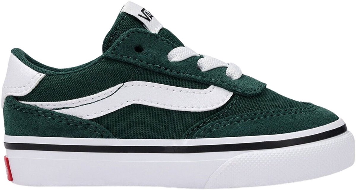 Vans Brooklyn LS Slip-On SUEDE/CANVAS EMERALD Unisex Sneakers Emerald Wit