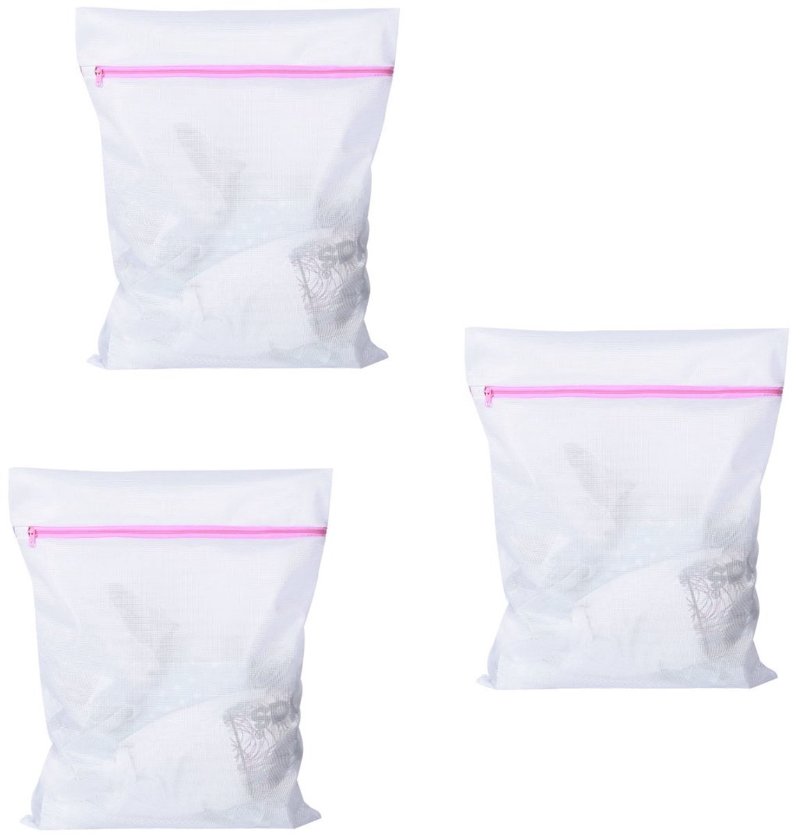 EXCITAT Waszak - Wasnet - Ritssluiting - Herbruikbaar - voor sokken, ondergoed, kleding - 2 stuks