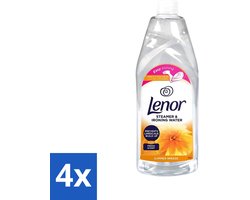 4 x Lenor Strijkwater Summer Breeze 1 liter - Strijkwater Summer Breeze - Zomerse Geur - Textielverfrisser - Wasgoed Geur - Kleding Verzorgen